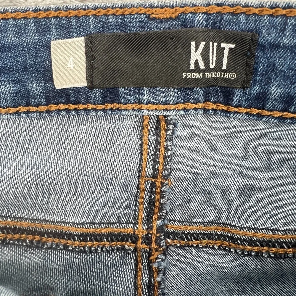 Kut From The Kloth Meghan High Rise Ankle Straight Leg Blue Jeans Size 4